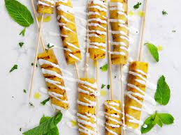 grilled pineapple with coconut rum
