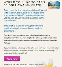 Hawaiianmiles aren't the most valuable travel rewards currency, but they do come in handy. We Got Pitched The 50k Hawaiian Airlines World Elite Mastercard On Our Flight Home From Hawaii Cardometry