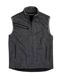 Buy Compass Bonded Melange Sweater Fleece Vest Dri Duck