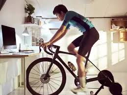 cyclists cycling riding indoors is
