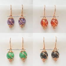 copper wire earrings galaxy 01