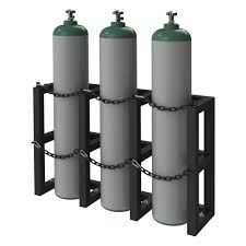 gas cylinder rack for 3 vertical