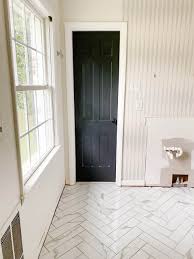 faux marble herringbone tile shower