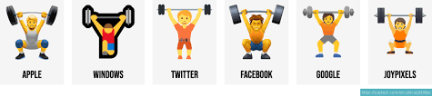 weightlifter emojis