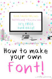 how to make your own font amber simmons