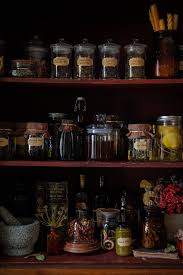 pantry into a witchy apothecary cabinet