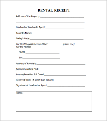 35 Rental Receipt Templates Doc Pdf Excel Free Premium
