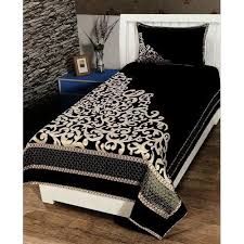 Black Single Bed Sheet Size 60x90 Inch