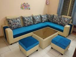 blue designer sofa set