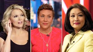 female news anchors discuss makeup