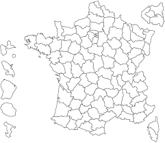 Carte vierge de la France