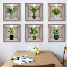 3d Vinyl Wall Sticker With Vases