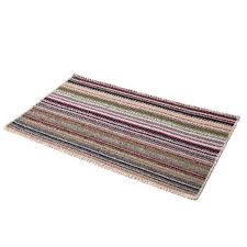 floor rug anti slip colorful striped