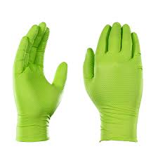 Ammex Gwgn48100 Bx Nitrile Gloves Gloveworks Hd Disposable Powder Free Latex Rubber Free Industrial 8 Mil Xlarge Green Box Of 100