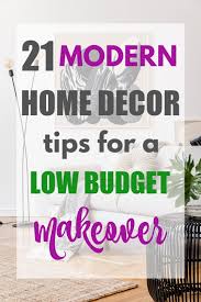 home decor tips for low budget makeover