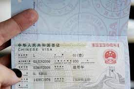 doents required for travel to china