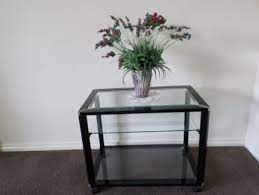 Display Table Gloss Black Glass