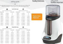 Brz00139 Milk Bottle Warmer User Manual Bw Instruction