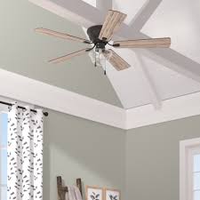 Shop flush mount ceiling fans, hugger ceiling fans and low profile ceiling fans at flushmountedceilingfans.com, so keep they lie flush against the mounting and making them useful for rooms that have low ceilings. Sand Stable 52 Berkely 5 Blade Flush Mount Ceiling Fan With Pull Chain And Light Kit Included Reviews Wayfair