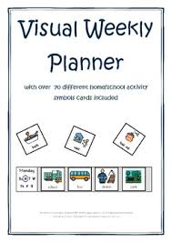 Visual Weekly Planning Chart Home School Inc 70 Symbol Cards