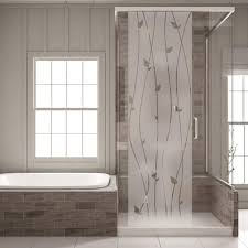 Shower Door Wall Decal Romantic Lianas