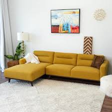 Luxury Linen Left Facing Sectional Sofa