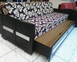 Modern Teak Wood Sofa Cum Bed With
