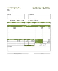 Blank Invoice Template Microsoft Word Templates For