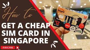 tourist sim card in singapore