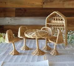 miniature dollhouse furniture set