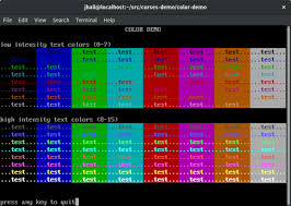 about ncurses colors linux journal