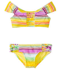 Raisins Girls Newport Stripe Floating Island Bikini Set 7 16 At Swimoutlet Com