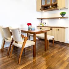 brown wooden flooring design with