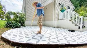 Stenciling Tiles Easily Transforms Your