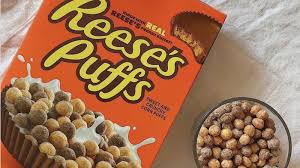 eating reese s puffs