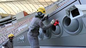 World Cup Qatar Stadium Workers gambar png