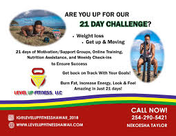 21 day transformation challenge level