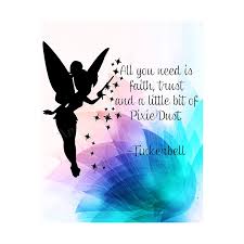 When pixies drop this item, or if it is thrown on the ground, it produces a glow and some light. Amazon Com Tinkerbell Quotes Faith Trust Pixie Dust 8 X 10 Peter Pan Themed Wall Art Ready To Frame Typographic Print With Fairy Silhouette Image Inspirational Home Bedroom Play Room Nursery Decor Handmade