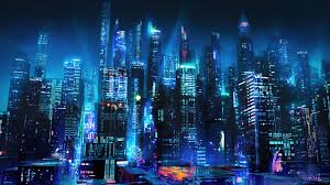 skyser futuristic city digital art