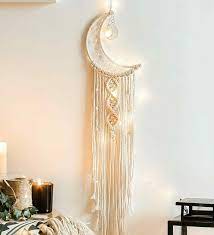 Diy Moon Cotton Rope Wall Hanging