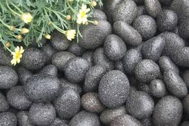 Black Lava Rock Cobbles 30 60cm