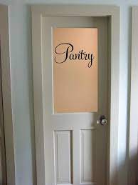 pantry door decal vinyl lettering for