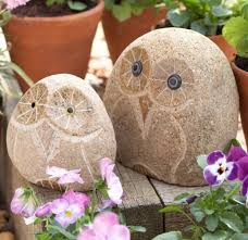 stone owl garden ornament kids