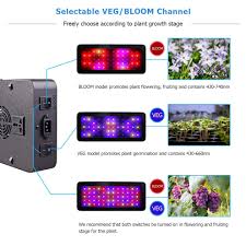 Veg Bloom Double Switch Full Spectrum Led Grow Light 600w 900w 1200w With Uv Ir