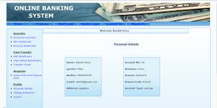 banking system php project