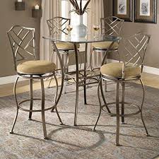 Bar Height Beveled Glass Bistro Table
