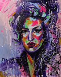 Colorful Portrait Pop Art Painting By