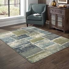 6 ft block area rug