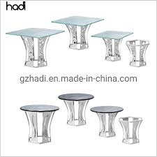 Food Display Stand Silver Buffet Risers