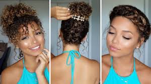 20 amazing hairstyles for curly hair. 3 Summer Hairstyles For Curly Hair Ashley Bloomfield Youtube
